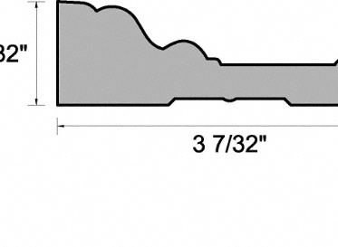 1 x 3-1/4 x 8´ PFJ White Door Casing, Lumber Liquidators