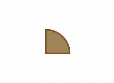 1/2 x3/4 x78 French Roast Hickory Shoe Molding, Lumber Liquidators