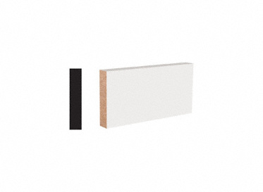 11/16 x 3-1/2 x 8´ White MDF Block Baseboard, Lumber Liquidators