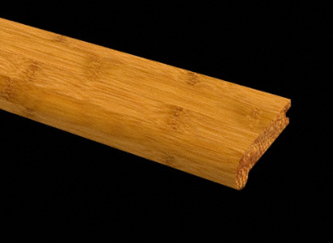 3/8 x 3-1/4 x 72 Horizontal Carbonized Bamboo Stair Nose, Lumber Liquidators