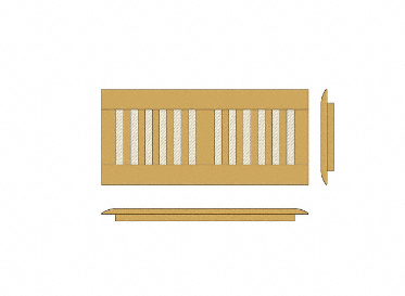 4 x 10 Unfinished White Oak Floor Vent Cover/Register/Drop In Grill, Lumber Liquidators 4 x 10 Unfinished White Oak Floor Vent Cover/Register/Drop In Grill, Lumber Liquidators