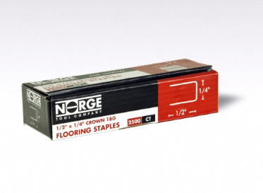 Norge 1/2 18 Gauge Staples 2500-Count, Lumber Liquidators, Flooring Tools